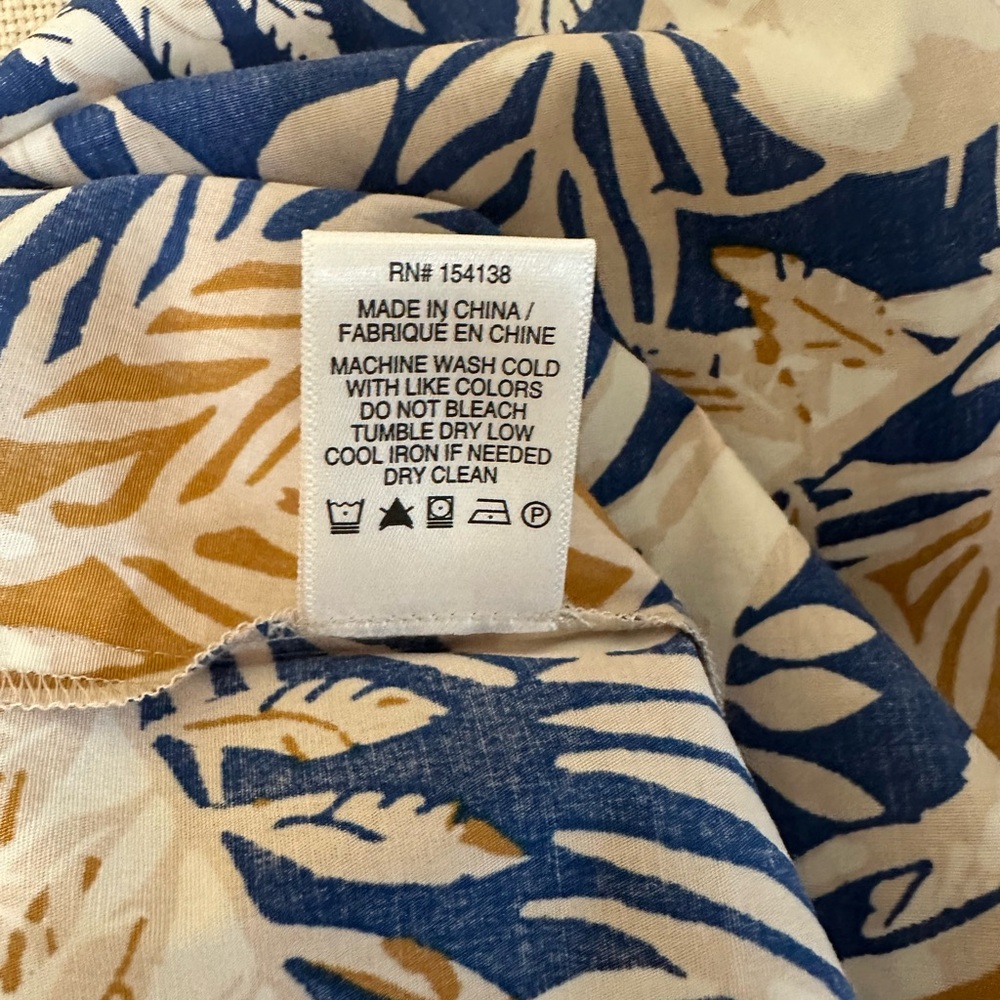 NWT STAUD Blue/Gold Land and Sea Tree Demi Dress Size Small - Picture 5 of 6